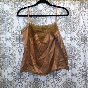 Blush Pink colored sparkly camisole